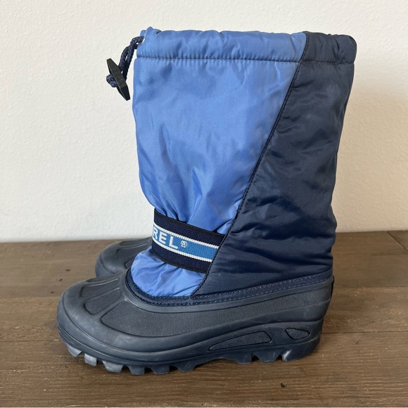 Sorel Lia Blue Snow Command Insulated Boots Youth Size 6 - Picture 2 of 13